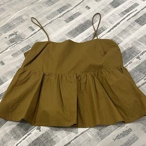 Olive Green Women's Spaghetti Strap Top